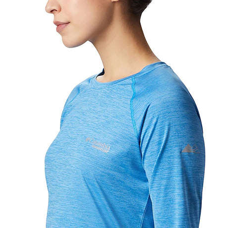 Columbia t-shirt manches longues Trinity Trail II bleu pour femme