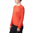 Columbia t-shirt manches longues Trinity Trail II orange pour femme