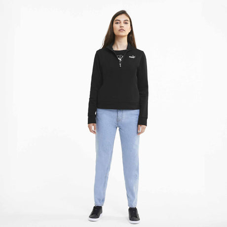 Puma Essential Half-Zip crew pour femme noir modèle 1