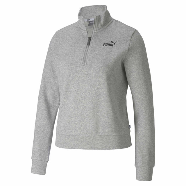 Puma Essential Half-Zip crew pour femme gris