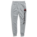 Champion Powerblend Jogger Vertical Script Logo pantalon en molleton gris oxford pour homme