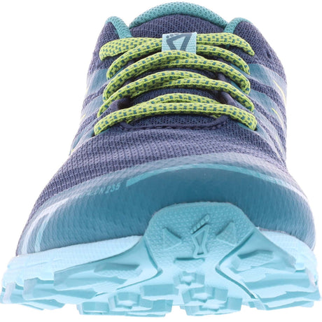 Inov-8 TrailTalon 235 V3 running de course en sentier marine bleu jaune femme pointe