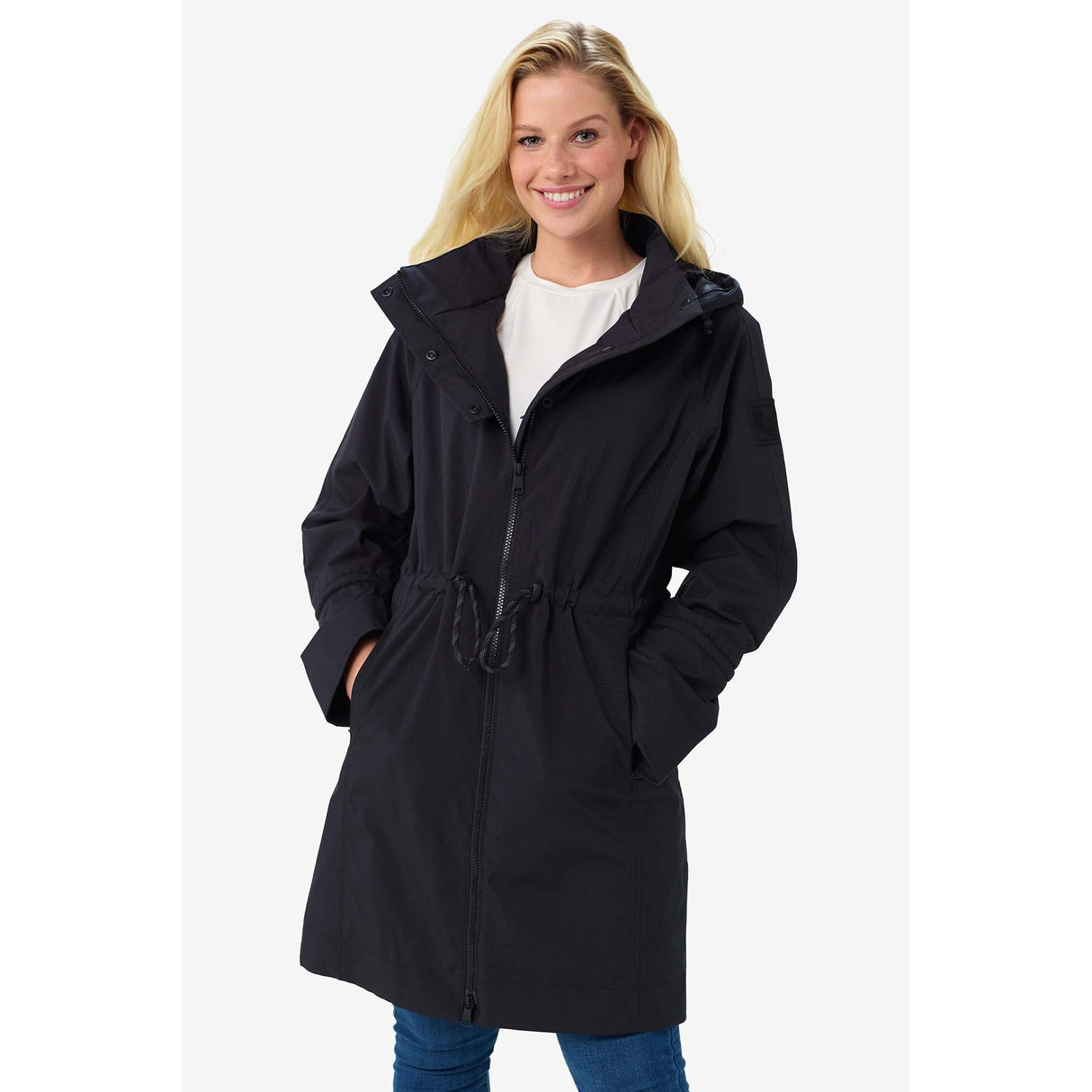 Lole manteau de pluie Piper noir pour femme face