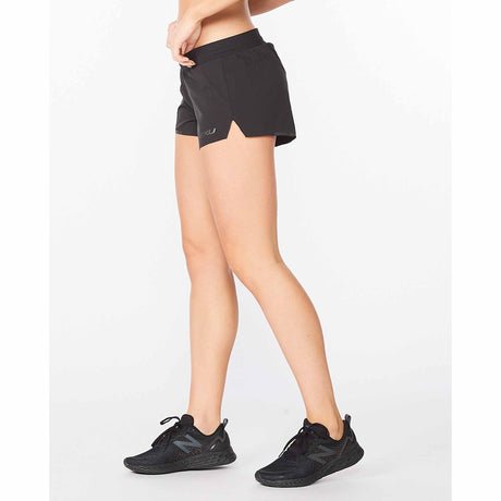 2XU Light Speed 3" Shorts de course à pied pour femme noir vue de côté