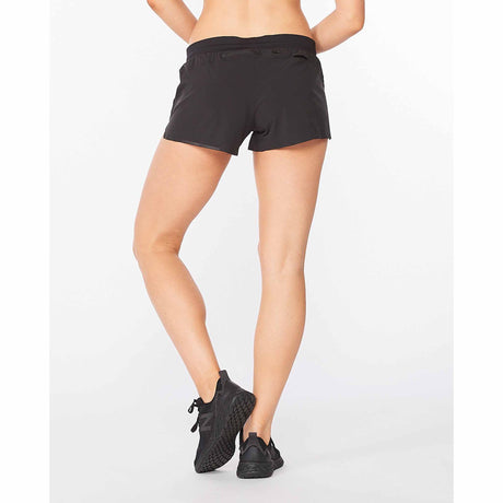 2XU Light Speed 3" Shorts de course à pied pour femme noir vue de dos