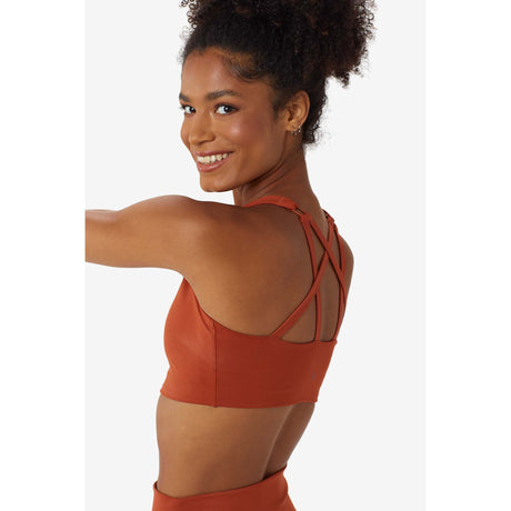 Lole Burst Up Bra soutien-gorge top de sport terracotta lateral