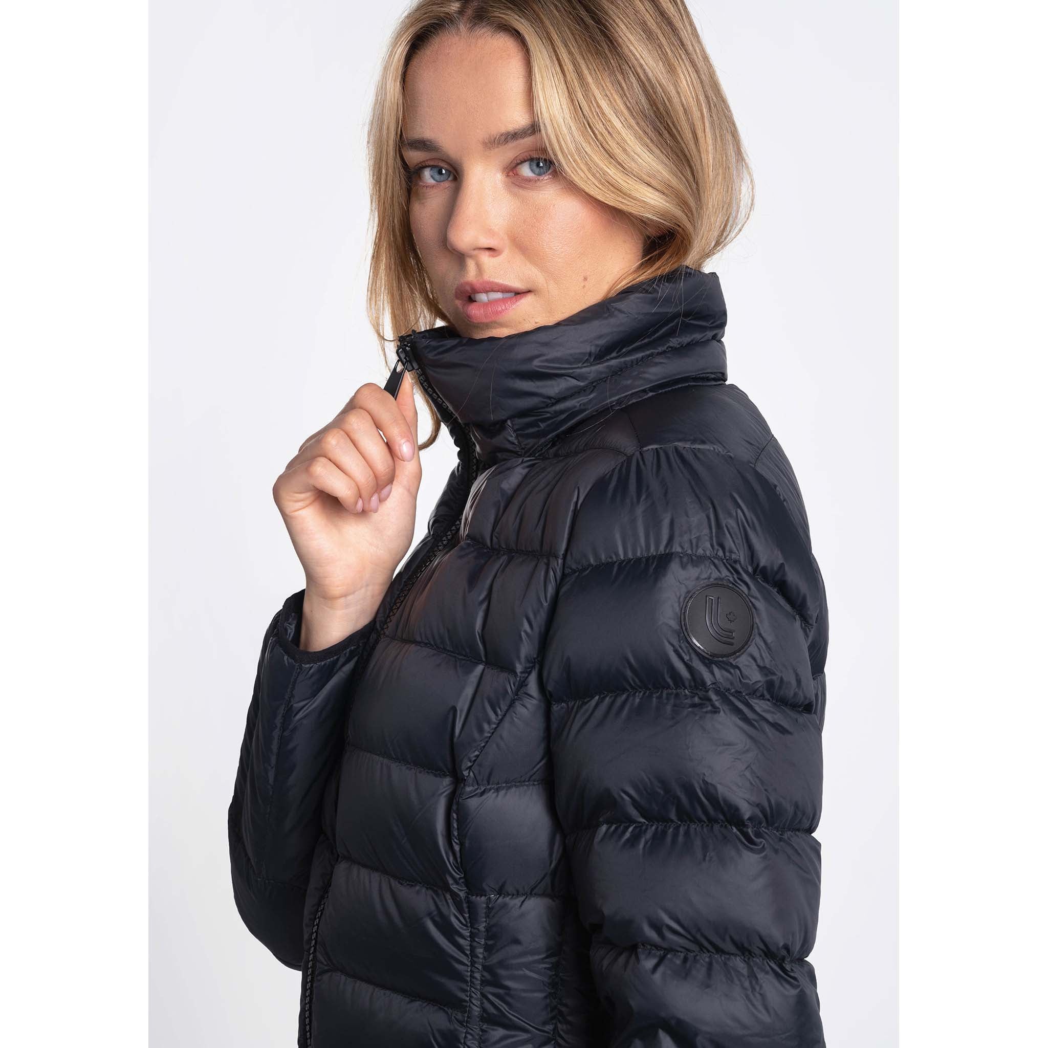 Lolë Claudia down-filled long jacket for women - Soccer Sport Fitness