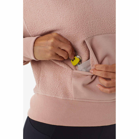 Lolë sweatshirt à capuche Constance Hoodie pour femme - Shadow Heather - pochette