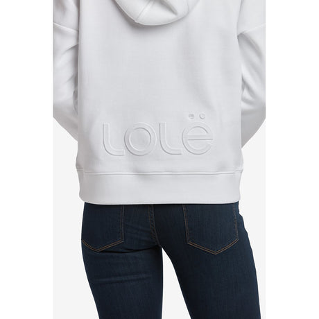 Lole hoodie Constance pour femme blanc cu dos