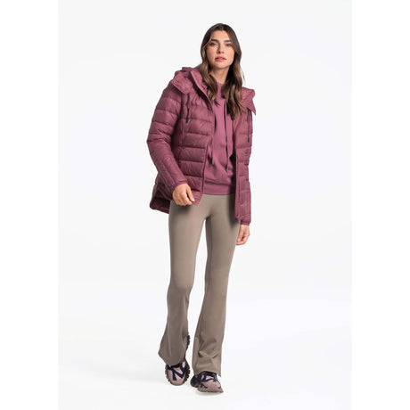 Lolë Emeline manteau en duvet avec capuchon pour femme - chardon ouvert