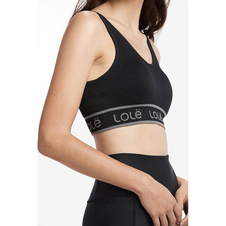 Lole Marlowe top sport noir vue laterale