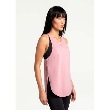 Lole Performance Wool Tank Top camisole sport femme lateral- Digitale Pourpre