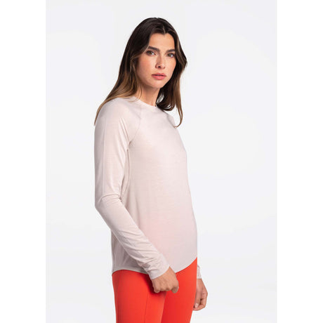 Lole Performance Wool chandail à manches longues pour femme gris argenté lateral