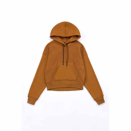 Lolë sweatshirt à capuche Constance Hoodie pour femme - Pecan - Flat