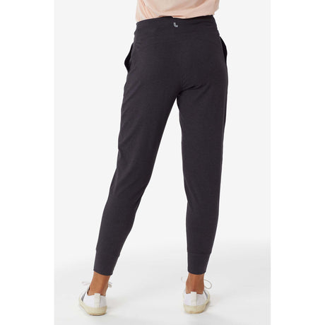 Lole Half Moon Joggers pantalon noir chiné pour femme dos