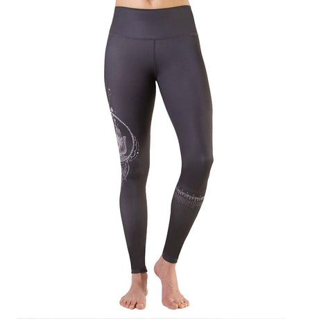 Legging de yoga Rose Buddha Hamsa Chanceux yoga leggings 