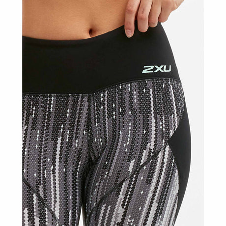 2XU Leggings de compression imprimé taille mi-haute d'entrainement taille