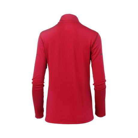 Mizuno Breath Thermo couche de base à demi-zip prune rouge femme dos