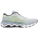 Mizuno Wave Horizon 6 running femme - heather white lateral