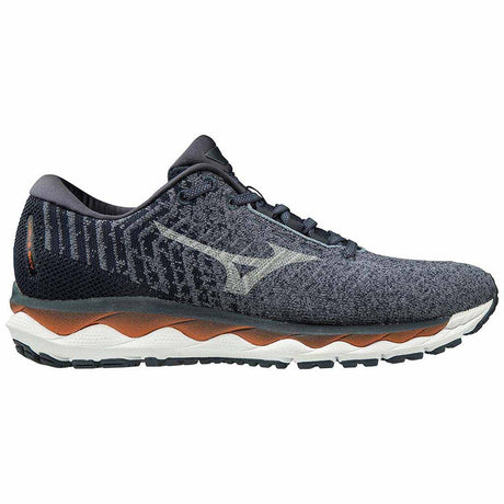 Mizuno Wave Sky Waveknit 3 chaussure de course a pied homme flintstone blue lv