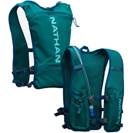 Nathan QuickStart 2.0 4 L veste d'hydratation de course à pied - Storm Green / Breezy Blue