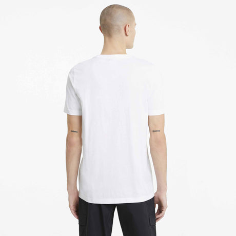 Puma Classics Logo Tee pour homme Blanc modèle dos