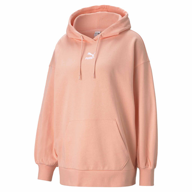 Puma Classics Oversized Hoodie pour femme pêche