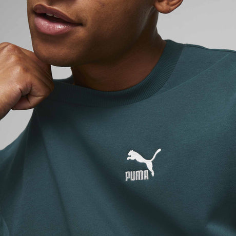 Puma Classics Relaxed Crew chandail vert homme col