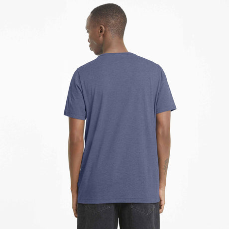 T-shirt Puma Essential Chiné pour homme bleu modèle dos