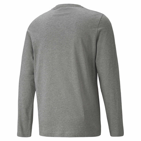 Puma Essential Small Logo LS pour homme Gris dos