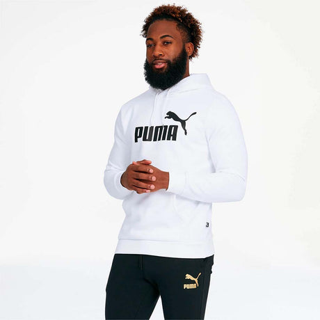 Puma Essential No 1 Big Logo Hoodie blanc