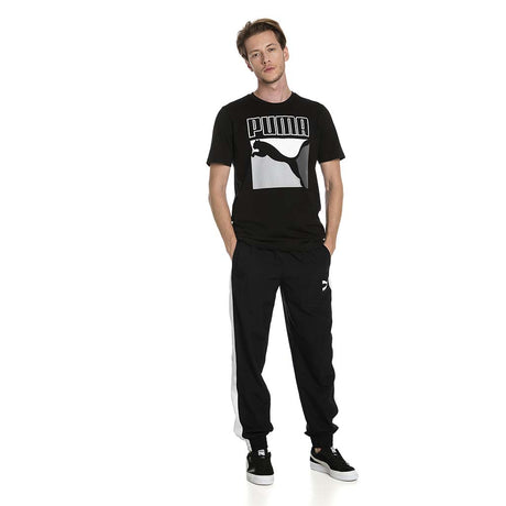 T-shirt Puma Graphic Box Logo manches courtes pour homme noir lv2