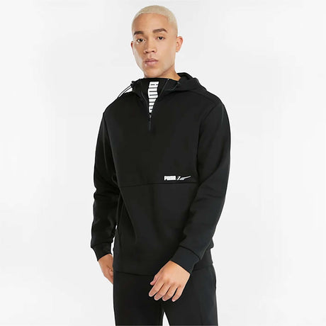 Puma RAD/CAL Half-Zip DK sweatshirt demi-zip noir pour homme live 2