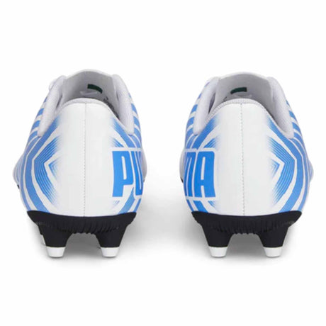 Puma Tacto II FG/AG Junior chaussure de soccer enfant - Blanc / Bleu