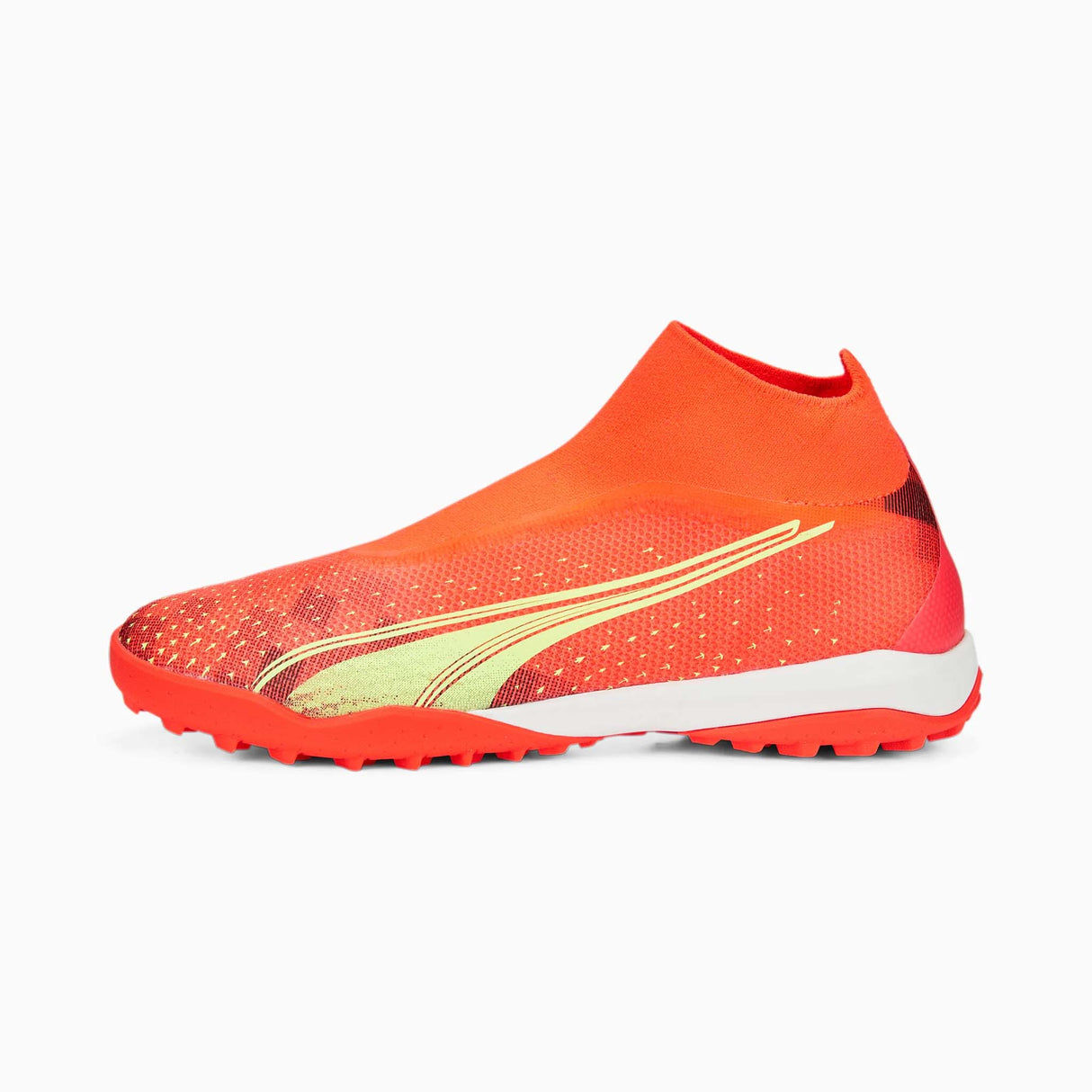 Puma Ultra Match Laceless TT souliers de soccer turf adulte fiery coral fizzy light