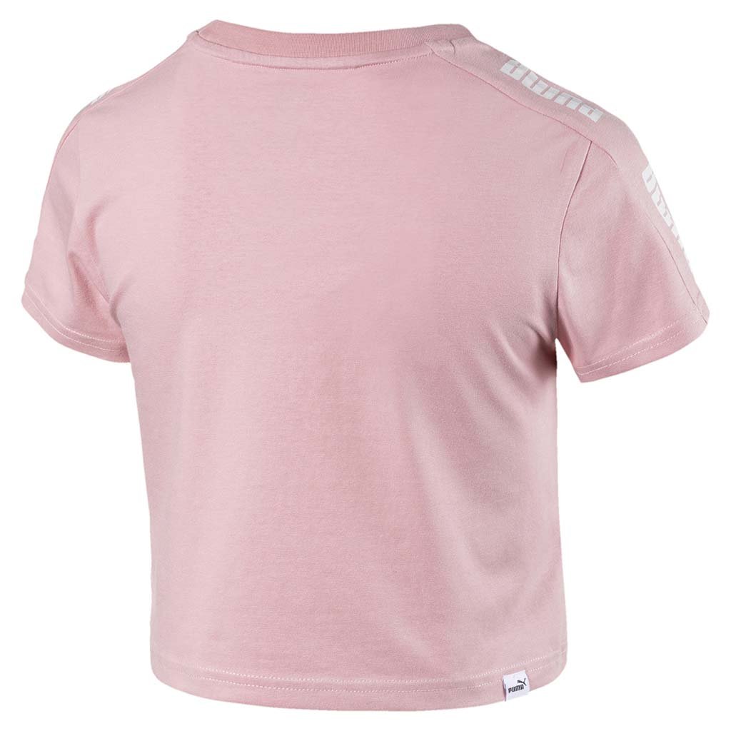 Pink puma crop on sale top