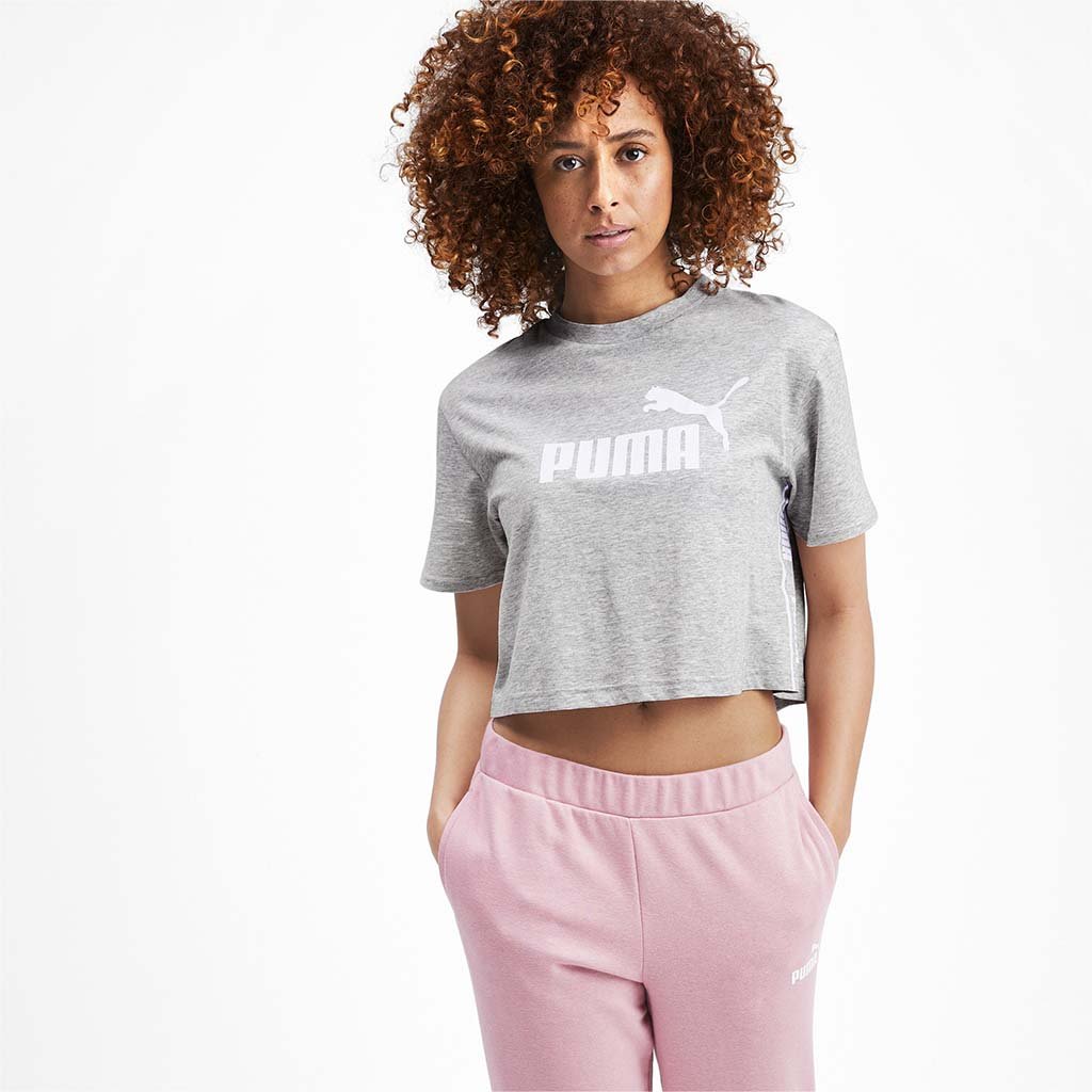 Puma amplified hot sale cropped tee