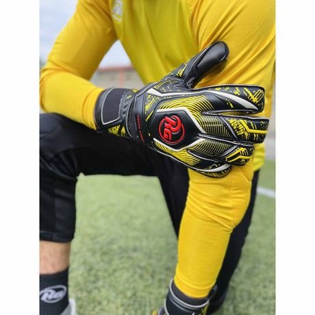 RG Goalkeeper Goalie Top chandail de gardien de soccer manches longues - Jaune