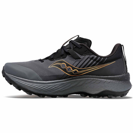 Saucony Endorphin Edge chaussures de course a pied trail femme - Black / Goldstruck