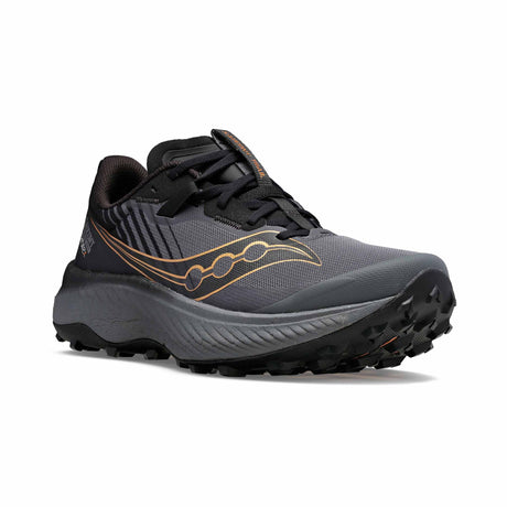 Saucony Endorphin Edge chaussures de course a pied trail femme - Black / Goldstruck