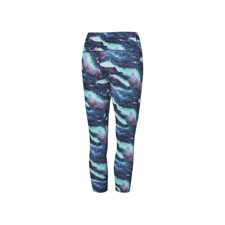 Saucony Fortify Crop leggings de course à pied dusk galaxy print femme dos