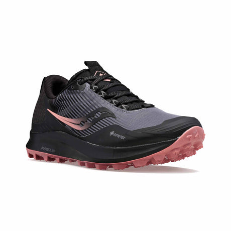 Saucony Peregrine 12 GTX running trail femme - Charcoal / Shell