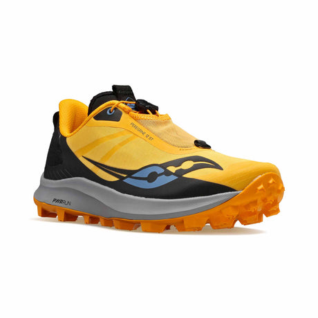 Saucony Peregrine 12 ST chaussures de course a pied trail femme - Gold / Black