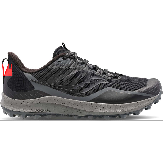 Saucony Peregrine 12 chaussures de course a pied trail femme - black charcoal