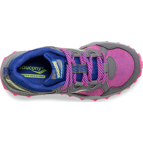 Saucony Peregrine Shield 2 gris chaussures de course a pied pour enfant uv