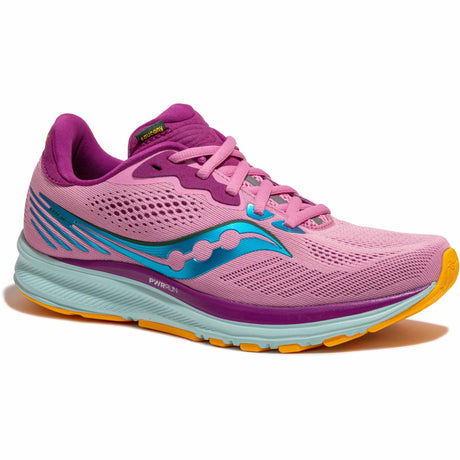 Saucony Ride 14 chaussures de course à pied femme Future Pink angle