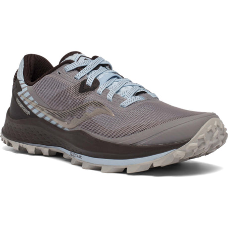 Saucony Peregrine 11 chaussures de course a pied trail femme zinc sky loom vue 2