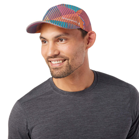 Smartwool Go Far Feel Good Runner's Cap casquette de course à pied homme festive fuchsia