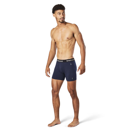 Smartwool Merino 150 Boxer Brief caleçon boxeur indigo blue pour homme faceSmartwool Merino 150 Boxer Brief caleçon boxeur deep navy pour homme face