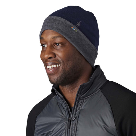 Smartwool Merino 250 Cuffed Beanie tuque unisexe deep navy grey homme